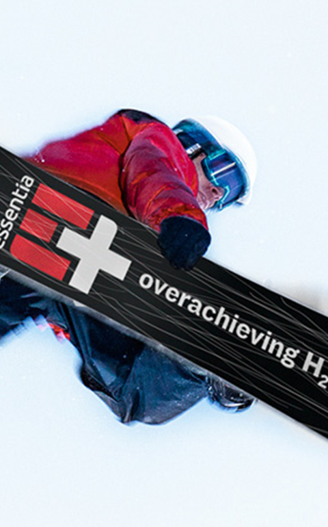 Essentia Water snowboarder